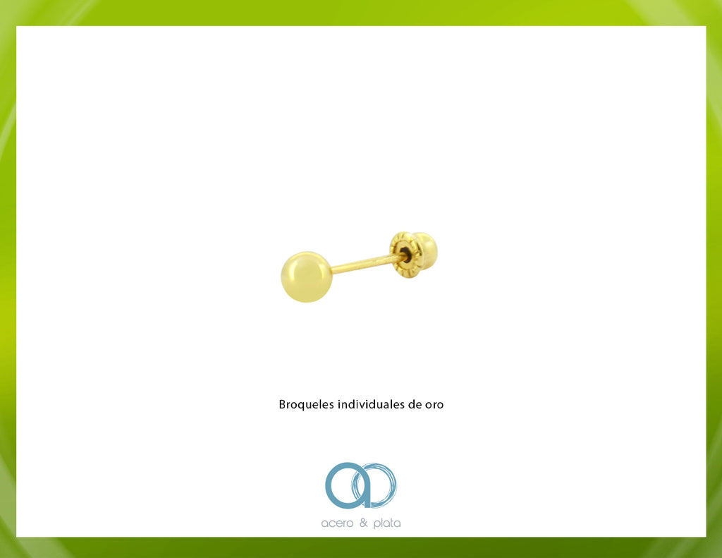 Broquel de Dormilona en Oro de 10K