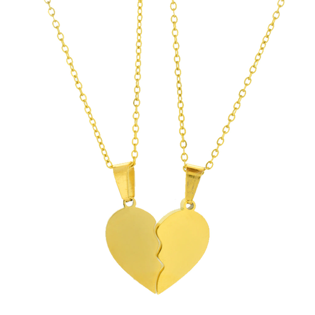 Gargantilla de Corazón Partido Gold