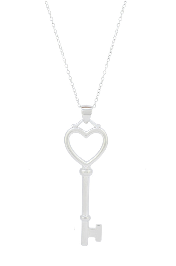 Gargantilla de Llave Corazón en Plata .925