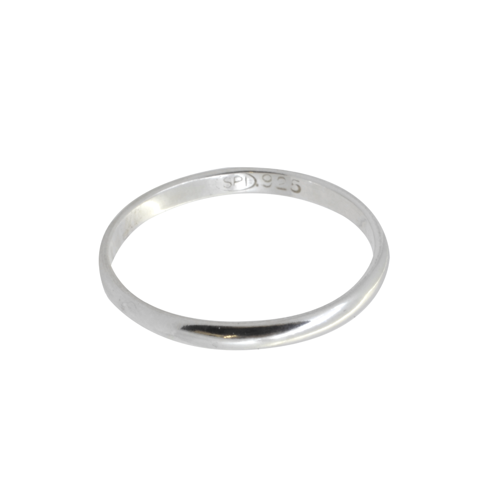 Argolla Media Caña de Plata 2mm