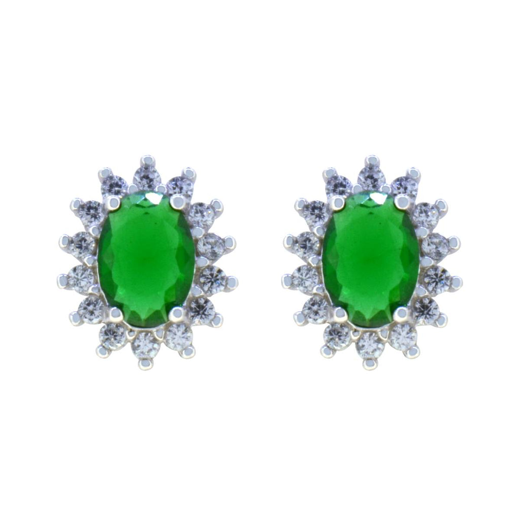 Aretes Princesa Roseta color verde