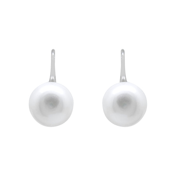 Aretes de Plata .925 con  Perla de 1 cm