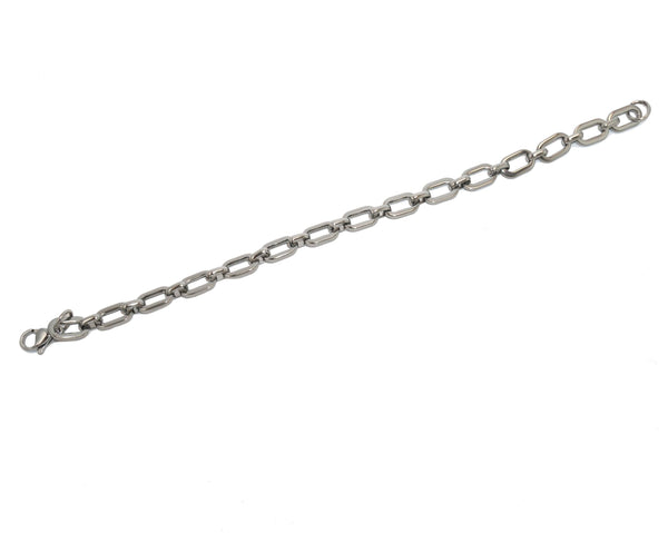 Pulsera de Eslabones Cuadrado de Acero Inoxidable