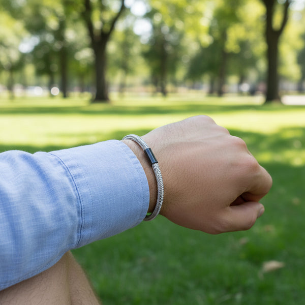 Pulsera Malla de Acero con Broche de Iman