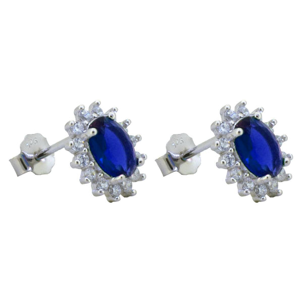 Juego de Gargantilla y Aretes Princesa Roseta color Azul