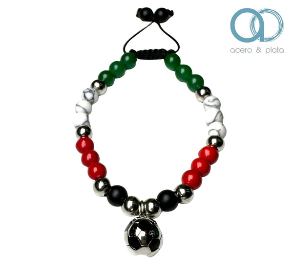 Pulsera Conmemorativa del Mundial Para Mujer con Balón Futbol