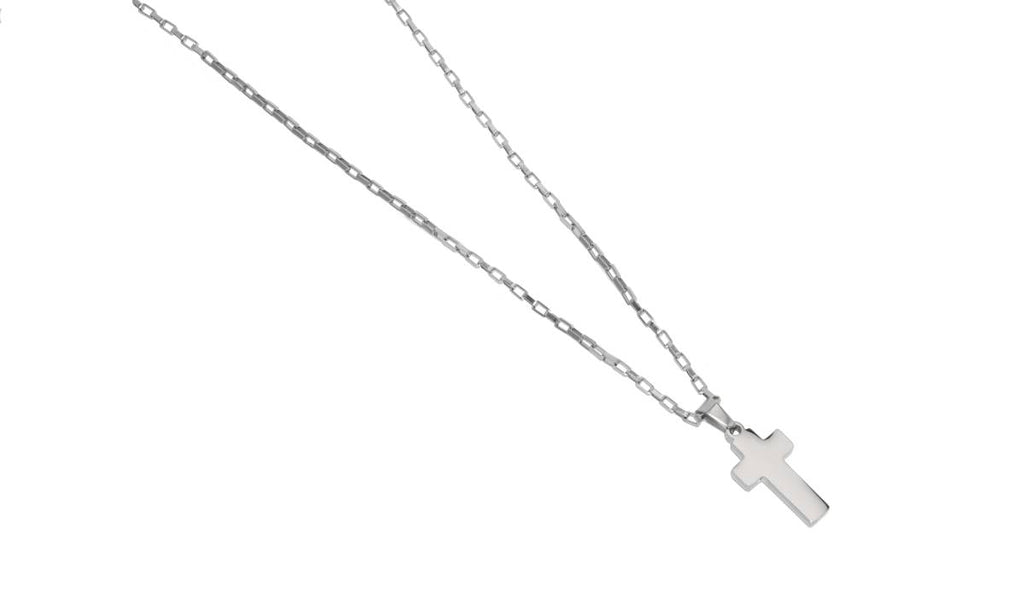 Gargantilla de Cruz Lisa de 2.5 cm de Largo