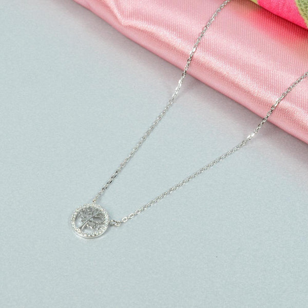 Gargantilla Árbol de la Vida con Zirconias en Plata .925