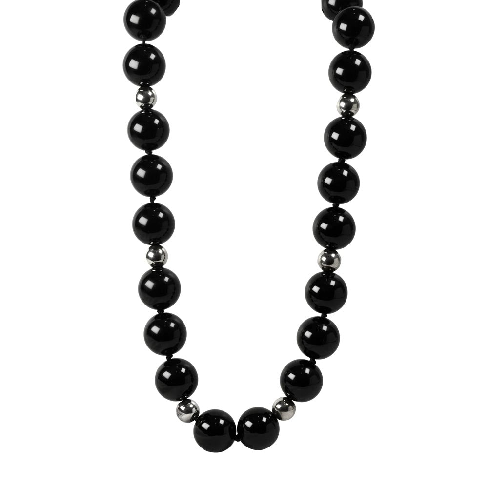 Gargantilla de Ónix con perlas de Plata .925