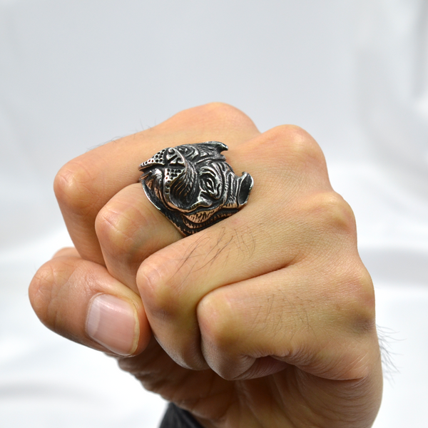 Anillos de acero inoxidable hombre 2025