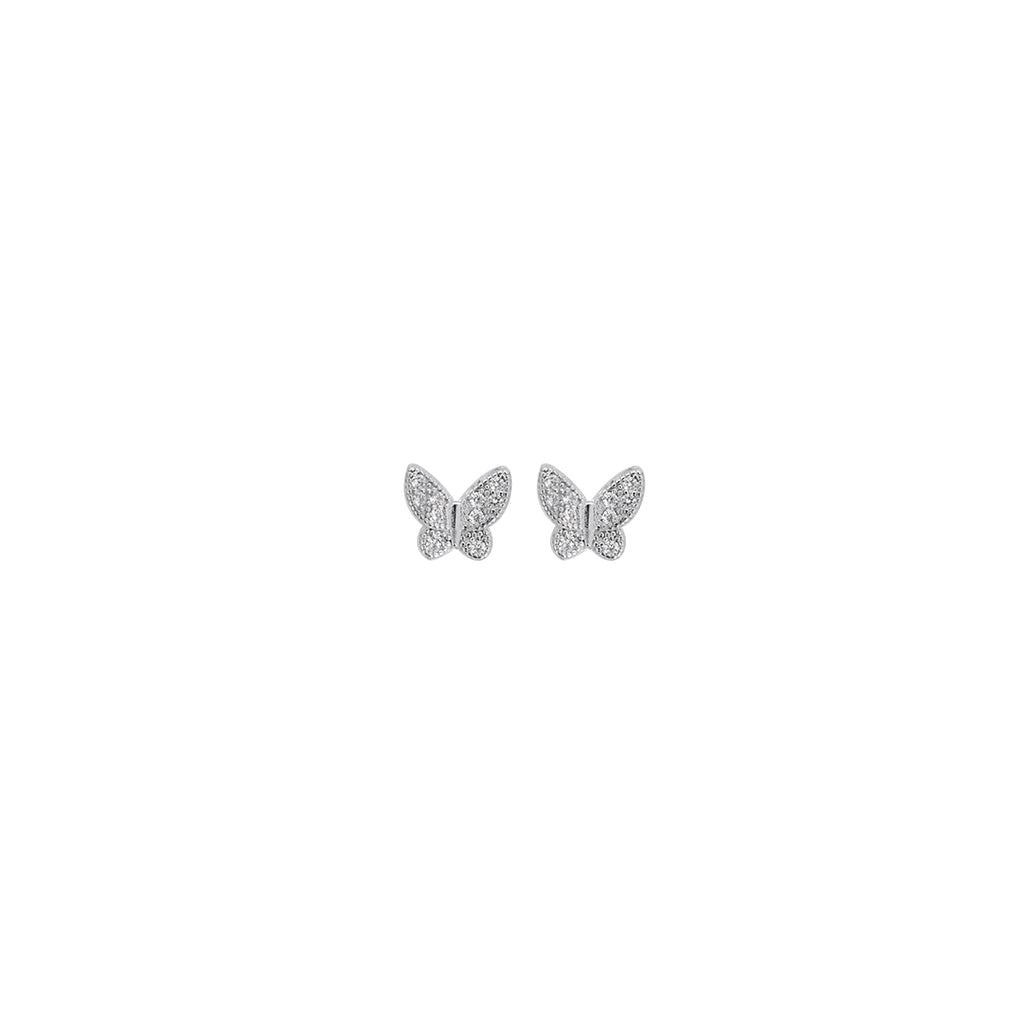 Aretes de Mariposa con Circonia