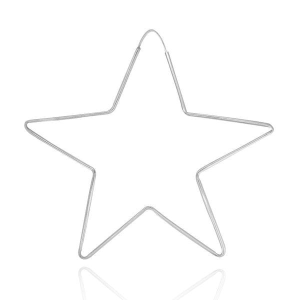 Arracada Estrella de Plata Grande