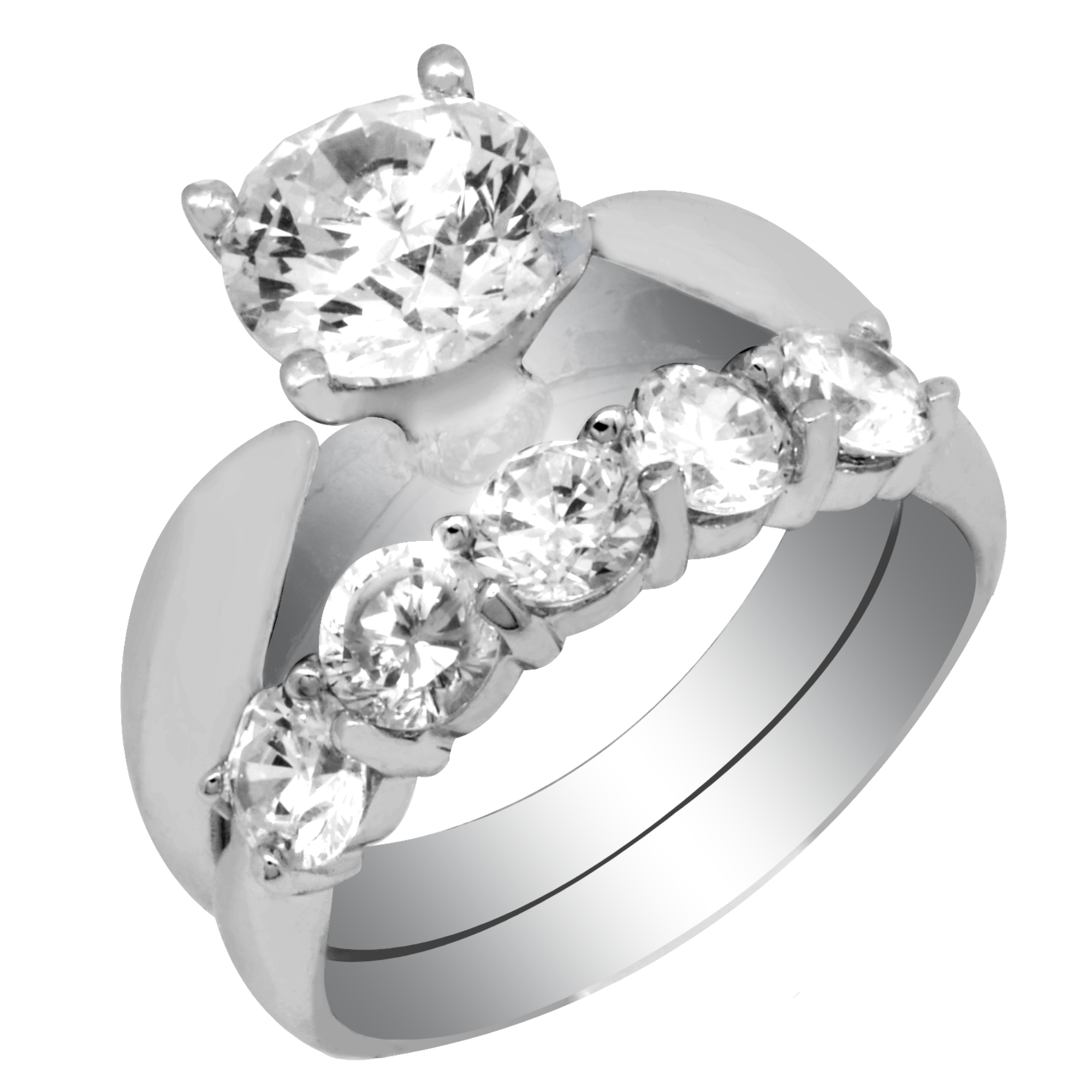 Anillos de compromiso dos piezas hotsell